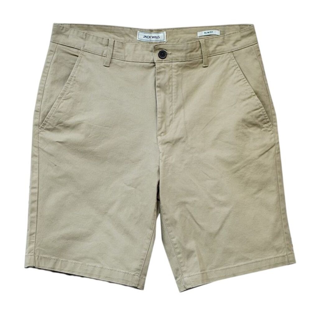 Jack Wills Mens Plain Chino Shorts / Taupe